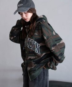 WEGO 【25年秋冬新作】グラフィックBIGZIPパーカー