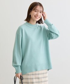 Green Parks もちやわモックネックニットプルオーバー