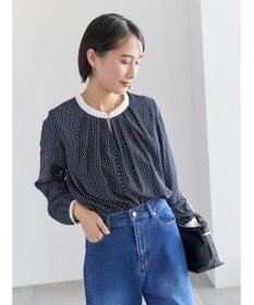 Te chichi スクエアチャームフロントタックブラウス