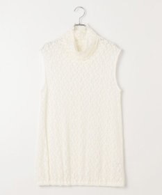 #Newans タートルネックレースブラウス