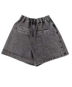 WEGO ベルト付デニムタックショートパンツ