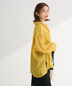 Green Parks シアーワッシャーロングスリーブシャツ