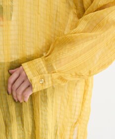 Green Parks シアーワッシャーロングスリーブシャツ