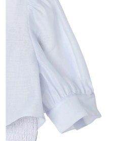 earth music&ecology ＳＥＴ２点シアークロップドシャツ×シャーリングタンク