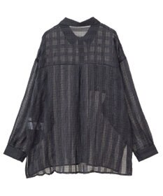 Green Parks シアーワッシャーロングスリーブシャツ