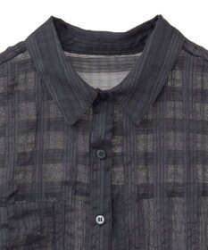 Green Parks シアーワッシャーロングスリーブシャツ