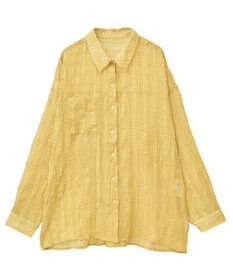 Green Parks シアーワッシャーロングスリーブシャツ