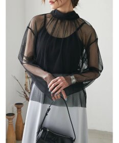 Green Parks AnriettMusee ドットチュール２ＷＡＹボウタイブラウス