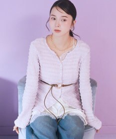 earth music&ecology ジグザグチェーンマンテルネックレス