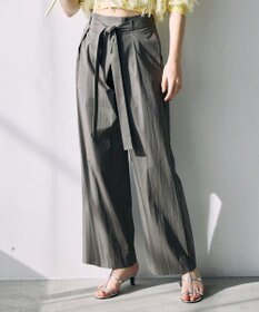 自由区 【カトリエムブーケ】Envelopper ワイドストレートラップパンツ