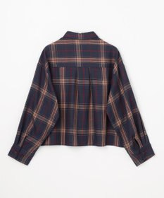 ANY フランネルチェックショートシャツ