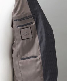 GOTAIRIKU シワになりにくい【御幸毛織/みゆきけおり】Superio160 スーツ_グレーストライプ