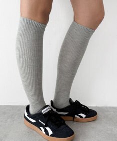 WEGO ローゲージゆるリブハイソックス