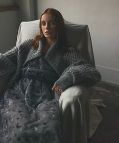 GRACE CONTINENTAL スパンコールニットブルゾン