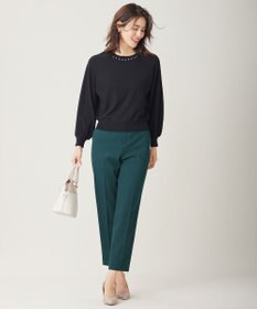 ANY SIS 【洗える】ウールブレンドプチジュエル調 ニット