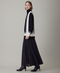 ICB 【洗える】 ソフトカシミヤミックス ライン柄ニット