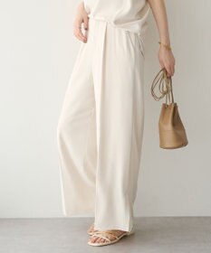 YECCA VECCA 【接触冷感】COOLスリットワイドパンツ