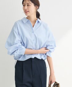 Green Parks イージーケア裾ドロストシャツ