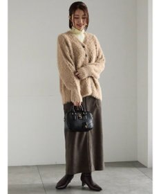 Te chichi シャギーVネックカーディガン