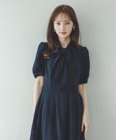 TOCCA 【WEB限定・洗える・消臭】RIBBON ROSETTE HALF ドレス