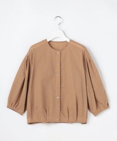 自由区 S 【羽織れる・涼やか】エアリーコットンリップボリュームスリーブ ブラウス