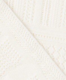 23区 【洗える】リネンコットンドライ 透かし編み ニット