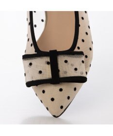 MODE ET JACOMO <carino>ドットチュールパンプス