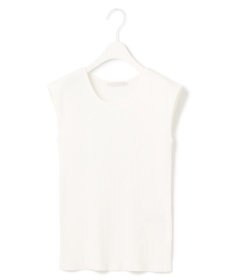 ICB 【洗える】オーガニックコットンリブ ノースリーブニット