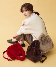 ANY カラーファーバッグ