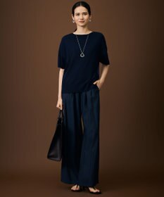 自由区 L 【SHIHOさん着用・ご好評アイテム・新色追加・セットアップ対応】エアリーツイルワイド パンツ