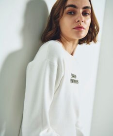 GRACE CONTINENTAL ロゴビジューニットトップ