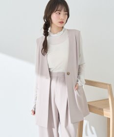 earth music&ecology ショルダータックジレ