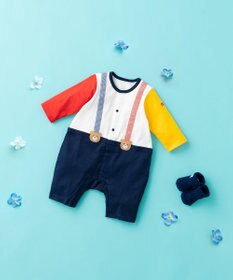 MIKI HOUSE HOT BISCUITS カバーオール＆ソックスギフトセット【BOX付き】