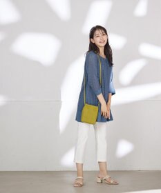 Tiaclasse L 【洗える】レースコンビチュニックブラウス