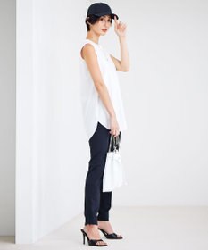 ICB L 【接触冷感・洗える】コンパクトスムース ノースリーブTシャツ