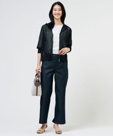 J.PRESS LADIES 【WEB限定カラーあり】SHEER LIGHT KNIT パーカー