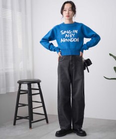 WEGO ジャガードショートニットプルオーバー