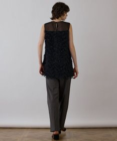 GRACE CONTINENTAL シアーフリンジノースリーブ