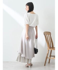 earth music&ecology レースヘムスカート