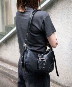 WEGO マルチWAYハーフムーンベルトバッグ