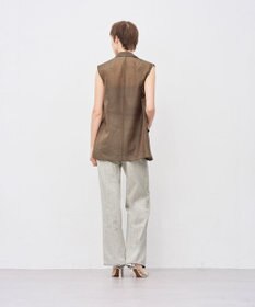 uncrave シアーオーガンジー テーラードジレ