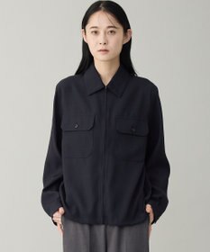 UNFILO MENS 【OCEANS YouTube 掲載/男女兼用】WOOL TOUCH 機能美シャツブルゾン