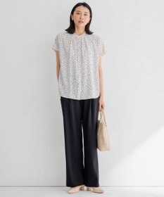 23区 L 【WEB限定/洗える】2WAYストレッチツイル ワイドパンツ