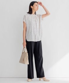 23区 L 【WEB限定/洗える】2WAYストレッチツイル ワイドパンツ