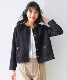 ANY SIS L リボンヤーンライトツイード ジャケット