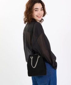 LeSportsac CHAIN CROCHET SM BUCKET/ブラッククロシェ