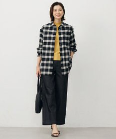 J.PRESS LADIES L コットン起毛タータンチェック シャツ ブラウス