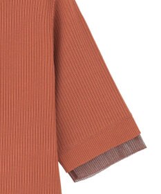 Green Parks 袖レイヤー５分袖ニットプルオーバー