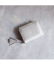 UNBILLION ペルケ perche / ドット型押し・ジャバラカードウォレット