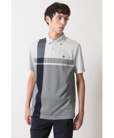 DAKS [DAKS GOLF] チェック冷感半袖ポロシャツ